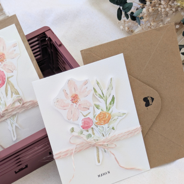 Carte bouquet - fête des mères
