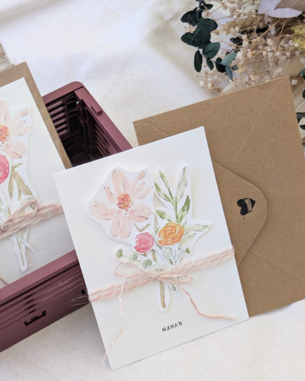 Carte bouquet - fête des mères