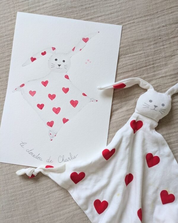 Aquarelle colorée et unique – En Plein Cœur Créations