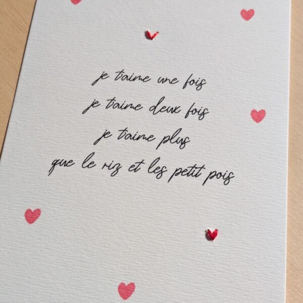 Cartes amour - édition limitée Saint Valentin