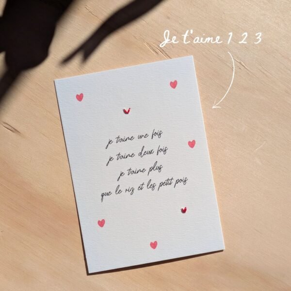 Cartes amour - édition limitée Saint Valentin