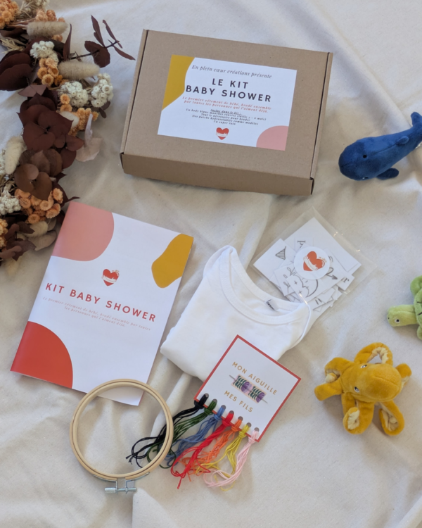 Kit baby shower - broderie