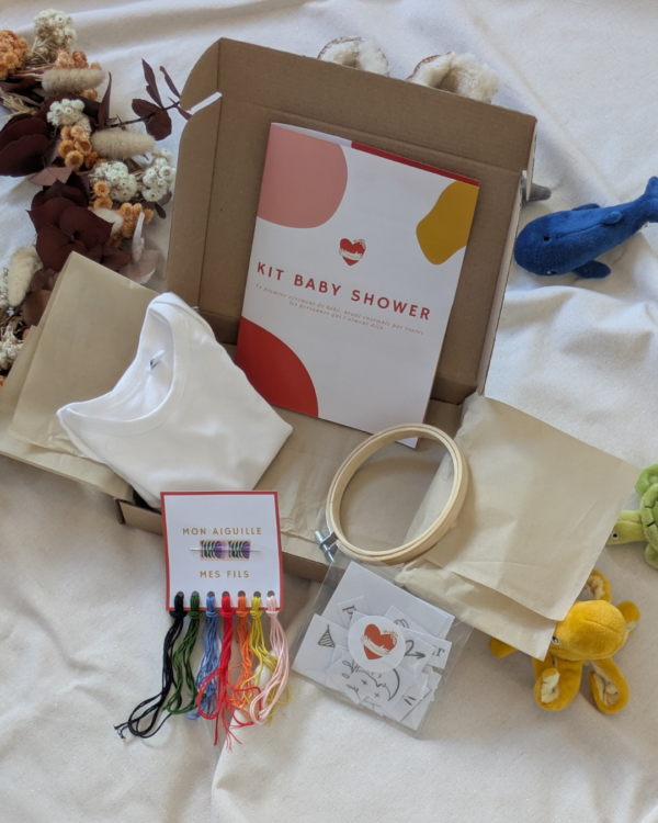 Kit baby shower - broderie
